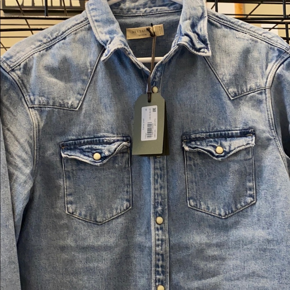 All Saints Gaya denim shirt